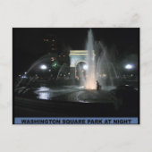 Washington Square Park at Night, Postkarte (Vorderseite)