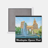 Washington Square Park Magnet (Vorderseite/Rückseite)