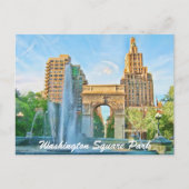 Washington Square Park Postkarte (Vorderseite)