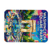 Washington Square Park USA wird zu Magnet (Horizontal)