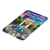 Washington Square Park USA wird zu Magnet (Linke Seite)