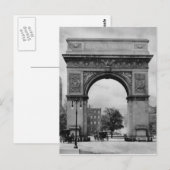 Washington Square-Torbogen Postkarte (Vorne/Hinten)
