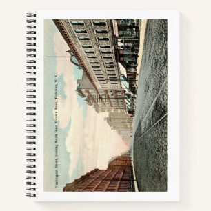 Washington St., Hoboken, New Jersey Vintag Notizblock