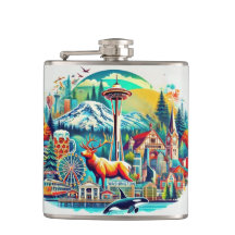 Washington Staat Adventure Flask