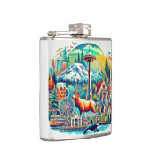 Washington Staat Adventure Flask Flachmann (Rechts)