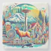 Washington Staat Adventure Untersetzer (Vorderseite)