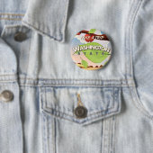 Washington Staat Apple Trevel Poster Cartoon. Button (Beispiel)