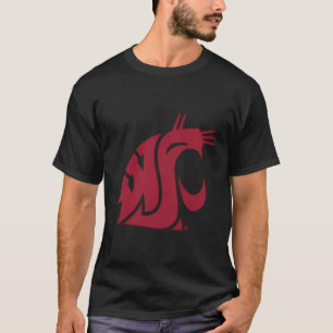 Washington Staat Cougars Verließ Brustsymbol T-Shirt