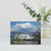 Washington Staat Ferry Travel Foto Postkarte (Stehend Vorderseite)
