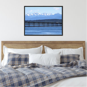 Washington Staat Landschaftlich Olympic Mountains  Leinwanddruck