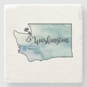 Washington Staat Map Marble Stone Untersetzer
