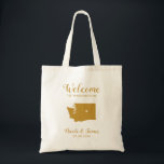 Washington Staat Map Wedding Welcome Bag, Tragetasche<br><div class="desc">Hochzeitswochenende Begrüßungsgeschenktasche für Gäste aus der Stadt zu Ihrer Hochzeit,  mit dem Bild von Washington,  mit dem Herzen können Sie an der genauen Lage platzieren. Fülle die Tasche mit deinen Lieblingsgoodies.</div>