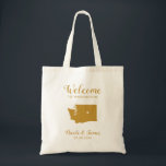 Washington Staat Map Wedding Welcome Bag, Tragetasche<br><div class="desc">Hochzeitswochenende Begrüßungsgeschenktasche für Gäste aus der Stadt zu Ihrer Hochzeit,  mit dem Bild von Washington,  mit dem Herzen können Sie an der genauen Lage platzieren. Fülle die Tasche mit deinen Lieblingsgoodies.</div>