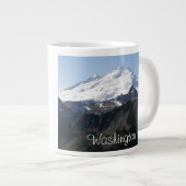Washington Staat Mount Baker Foto Jumbo-Tasse (Vorderseite Rechts)