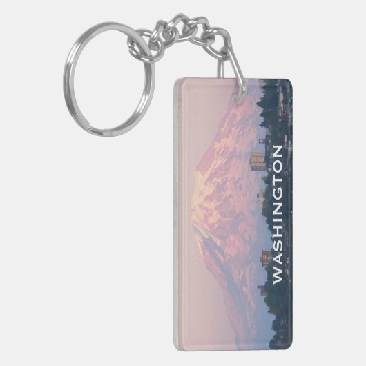 Washington Staat Mount Rainier Foto Schlüsselanhänger (Vorderseite links)