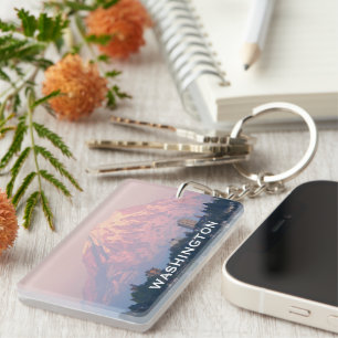 Washington Staat Mount Rainier Foto Schlüsselanhänger