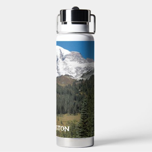 Washington Staat Mount Rainier Foto Trinkflasche (Hinten)
