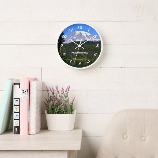 Washington Staat Mount Rainier Foto Uhr (Lesesaal)