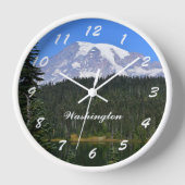 Washington Staat Mount Rainier Foto Uhr (Vorderseite)