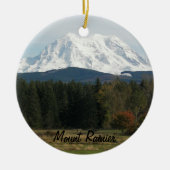 Washington Staat Mount Rainier Landscape Keramik Ornament (Vorne)