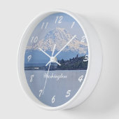 Washington Staat Mount Rainier und Puget Sound Uhr (Winkel)