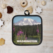 Washington Staat Mount Rainier Wildblumen Topflappen