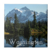 Washington Staat Mount Shuksan Landscape Fliese (Vorderseite)