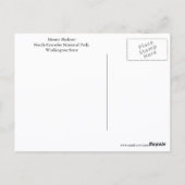 Washington Staat Mount Shuksan Travel Postkarte (Rückseite)