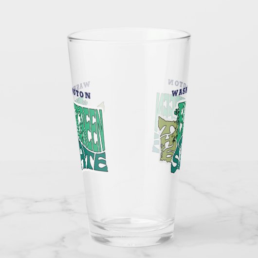 Washington Staat Nickname Word Art Glas (Rechts)