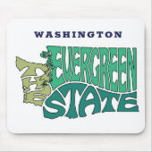 Washington Staat Nickname Word Art Mousepad (Vorne)