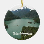 Washington Staat North Cascades Foto Keramik Ornament (Vorne)