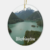 Washington Staat North Cascades Foto Keramik Ornament (Links)