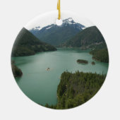 Washington Staat North Cascades Foto Keramik Ornament (Hinten)