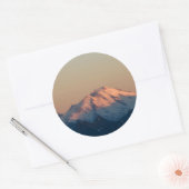 Washington Staat, North Cascades. Mount Baker Runder Aufkleber (Umschlag)