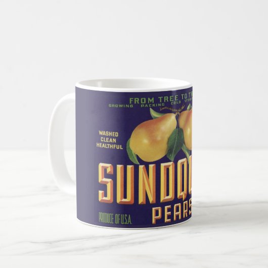 Washington Staat Pears Tasse (Vorderseite Links)