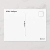 Washington Staat Postcard Postkarte (Rückseite)