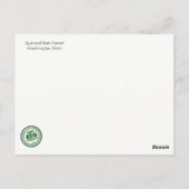 Washington Staat Postcard: Quinault Rain Forest Postkarte (Rückseite)