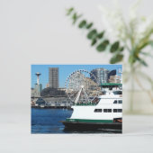 Washington Staat Postcard - Seattle und Ferry Postkarte (Stehend Vorderseite)