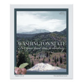 Washington Staat Poster Art (Vorne)