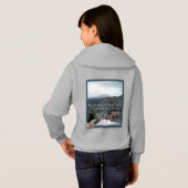 Washington Staat Poster Art Hoodie (Schwarz voll)