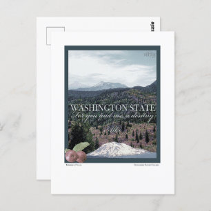 Washington Staat Poster Art Postkarte