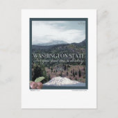 Washington Staat Poster Art Postkarte (Vorderseite)