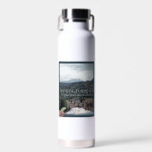 Washington Staat Poster Art Trinkflasche (Vorne)