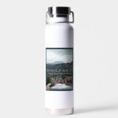 Washington Staat Poster Art Trinkflasche (Rückseite)