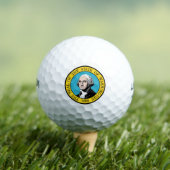 Washington Staat Siegel - Golfball (Insitu T-Shirt)