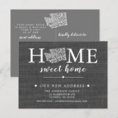 WASHINGTON Staat-Statuskarte Ankündigungspostkarte (Vorne/Hinten)