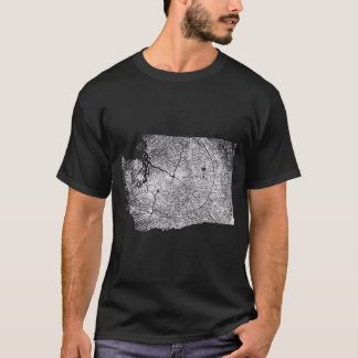 Washington Staat Tree Growth Rings Map T-Shirt