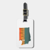 Washington Staat Tree Silhouette Gepäckanhänger (Vorderseite vertikal)