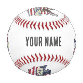 Washington Staat United Staaten Map USA Souvenir Baseball (Rückseite)