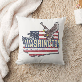 Washington Staat United Staaten Map USA Souvenir Kissen